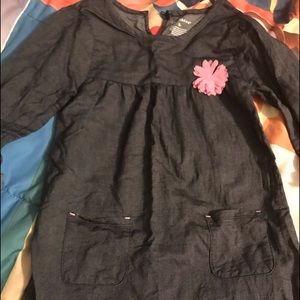 Denim type dress.